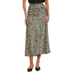 Anne Klein Womens  Bias Flared Skirt, Black